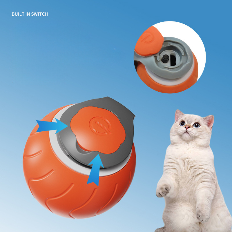 Speedy Tail Cat Toy,Interactive Cat Toy For Indoor Cats,Cat Ball Toy,Interactive Cat Toy Ball,Two Speed Adjustment,USB Rechargeable - Image 7
