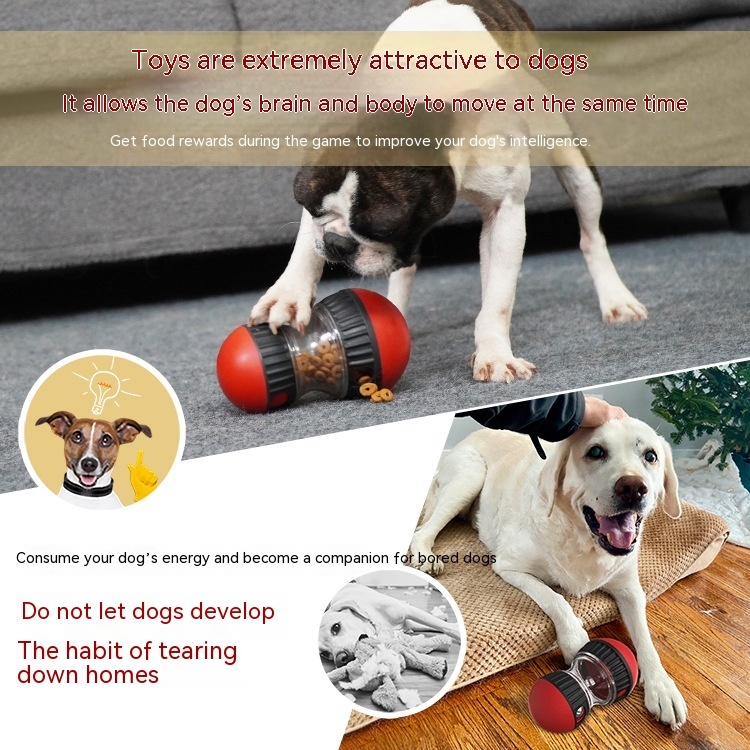 Food Dispensing Dog Toy Tumbler Leaky Food Ball Puzzle Toys Interactive Slowly Feeding Protect Stomach Increase Intelligence Pets Toy Pet Products - Image 8