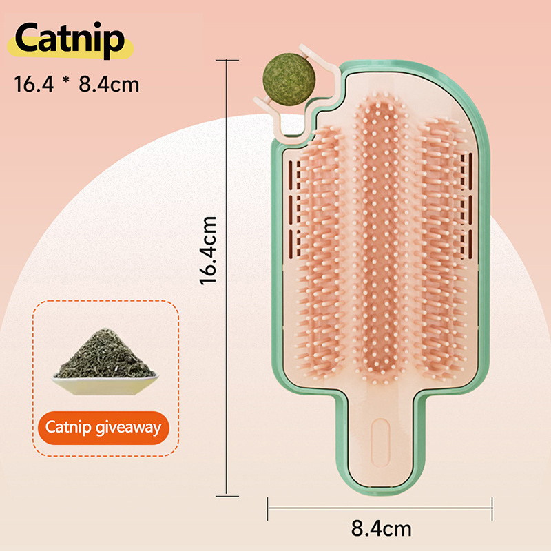 New Ice Cream Shape Cat Rubbing Itch Artifacts Corner Hair Rubbers Cat Self Hi Toys Mint Ball Feather Pet Cat Toys Pet Supplies - Image 9